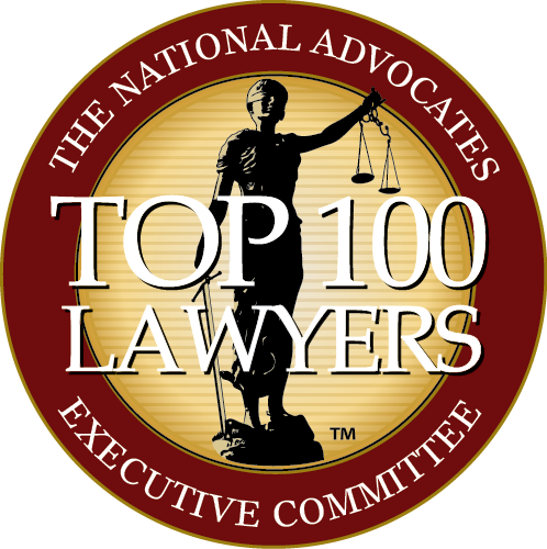 The National Advocates Executive Committee Top 100 Lawyers Logo and Link
